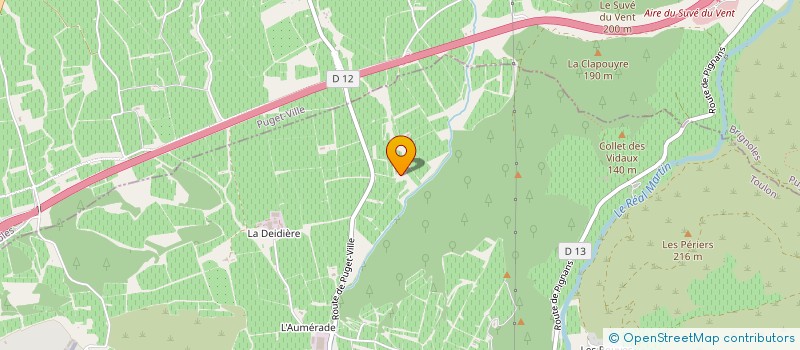 localisation de l'entreprise MCM VIGNOBLE à PIERREFEU-DU-VAR