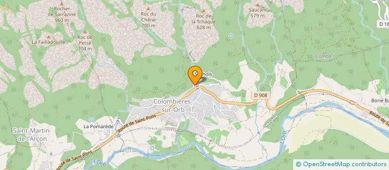 localisation de l'entreprise MCMADALET à COLOMBIERES-SUR-ORB
