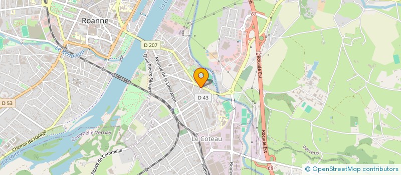 localisation de l'entreprise MCMD  LE COTEAU