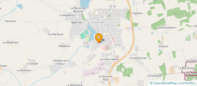 localisation de l'entreprise MCMENUISERIE à CARENTOIR