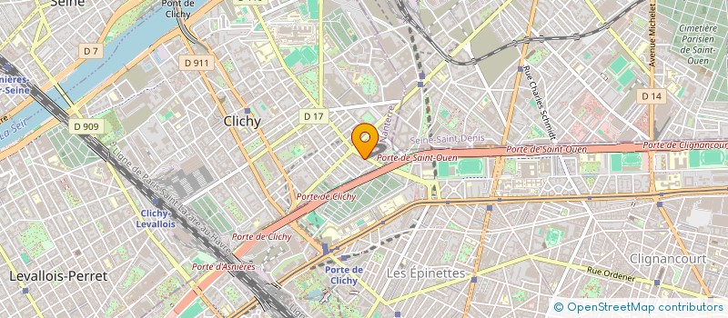 localisation de l'entreprise MCMS SERVICES à CLICHY