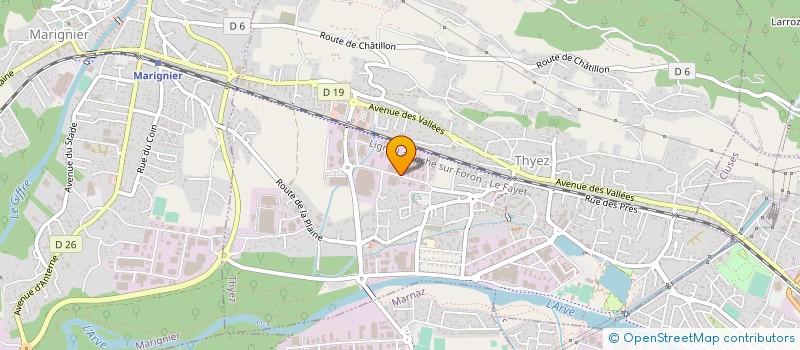 localisation de l'entreprise MCN  THYEZ