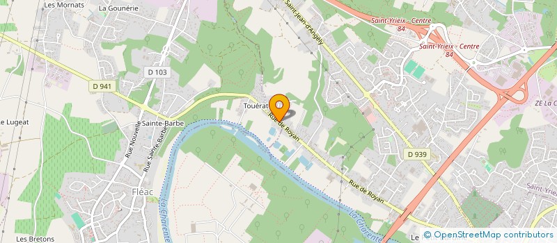 localisation de l'entreprise MCN à SAINT-YRIEIX-SUR-CHARENTE