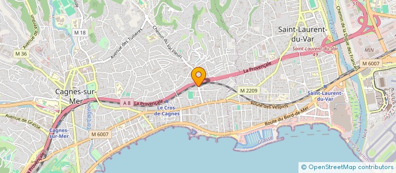 localisation de l'entreprise MCN COTE D'AZUR à CAGNES-SUR-MER