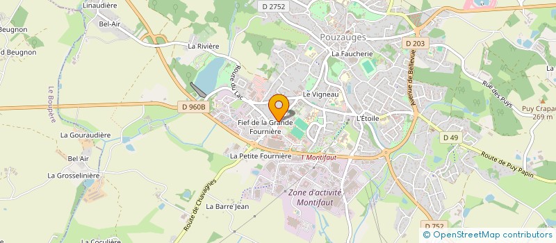 localisation de l'entreprise MCN DISTRIBUTION à POUZAUGES