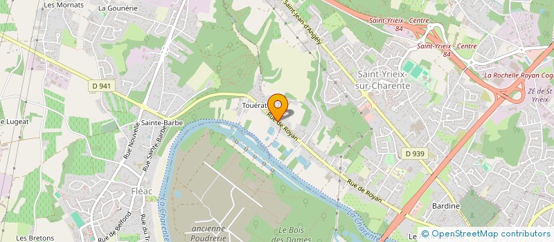 localisation de l'entreprise MCN INVEST à SAINT-YRIEIX-SUR-CHARENTE