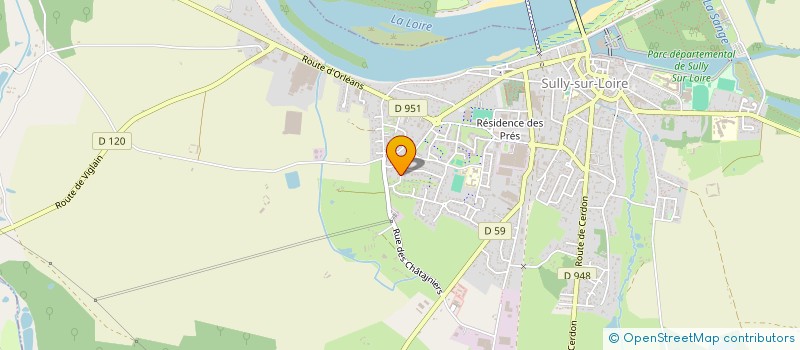 localisation de l'entreprise MCN RAYONNAGE à SULLY-SUR-LOIRE