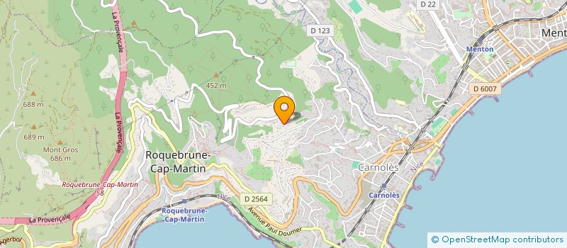 localisation de l'entreprise MCNR 24SPV  ROQUEBRUNE-CAP-MARTIN