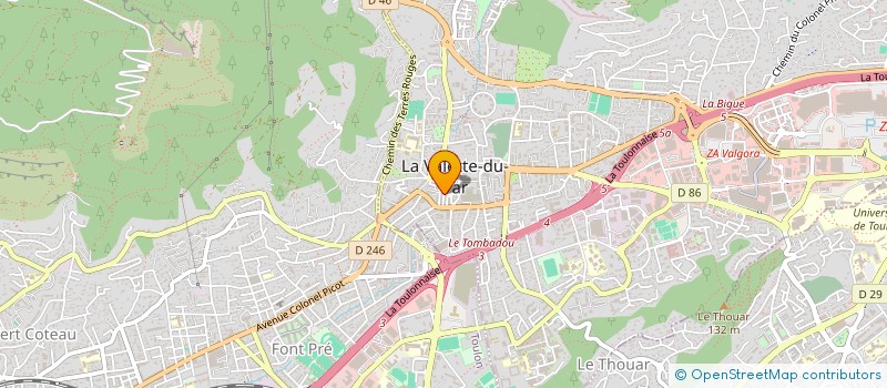 localisation de l'entreprise MCO à LA VALETTE-DU-VAR