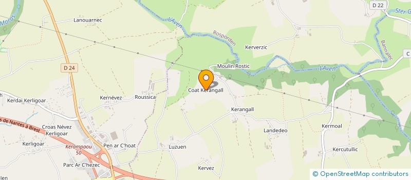 localisation de l'entreprise MCO  PONT AVEN