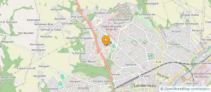 localisation de l'entreprise MCO.FINANCES à LANDERNEAU