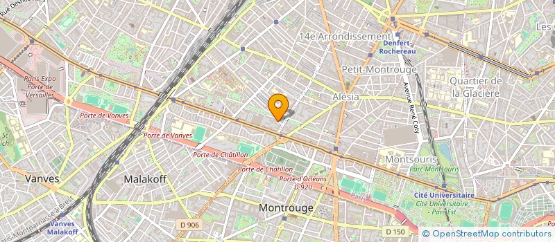 localisation de l'entreprise MCONSULTING  PARIS 14