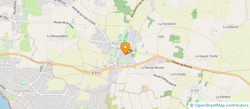 localisation de l'entreprise MCP à LA PLAINE-SUR-MER