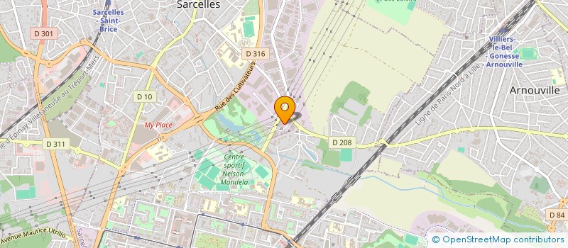 localisation de l'entreprise MCP à SARCELLES