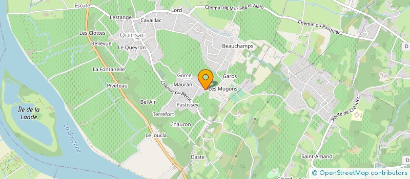 localisation de l'entreprise MCP  QUINSAC