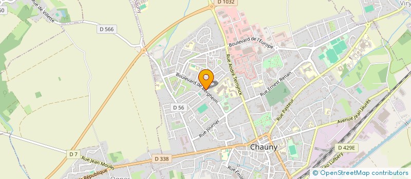 localisation de l'entreprise MCP  CHAUNY