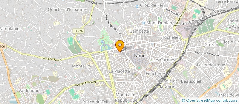 localisation de l'entreprise MCP GESTION à NIMES