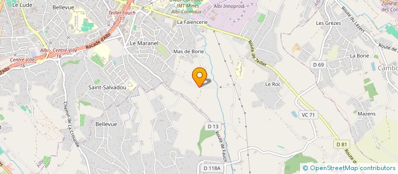 localisation de l'entreprise MCP IMMO à ALBI