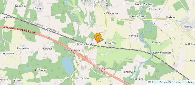 localisation de l'entreprise MCP ISOLATION 56 à KERVIGNAC