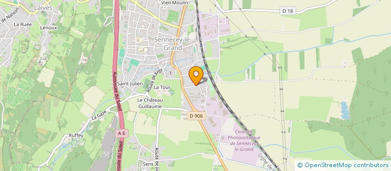 localisation de l'entreprise MCP LOG  SENNECEY-LE-GRAND