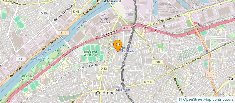 localisation de l'entreprise MCP RENOV à COLOMBES