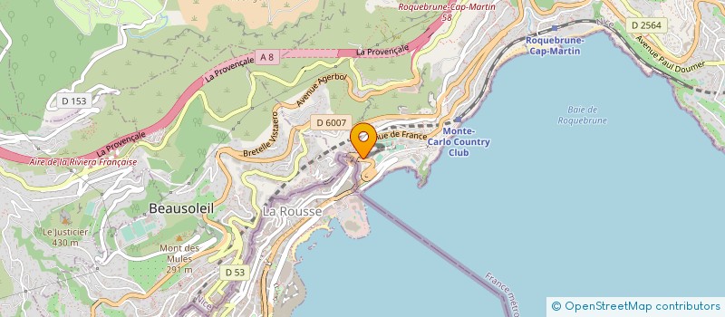 localisation de l'entreprise MCR à ROQUEBRUNE-CAP-MARTIN