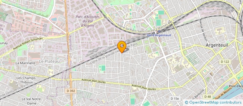 localisation de l'entreprise MCR (MACONNERIE CONSTRUCTION RAVALEMENT)  ARGENTEUIL