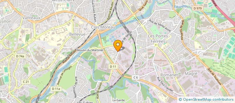 localisation de l'entreprise MCR RENOV à LIMOGES