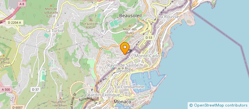 localisation de l'entreprise MCR VEIGA à BEAUSOLEIL