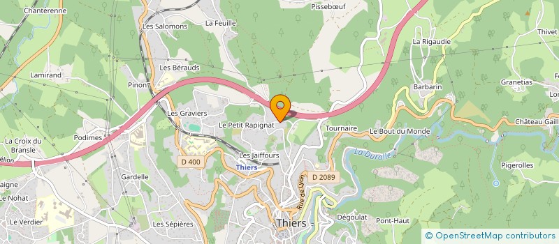 localisation de l'entreprise MCS  THIERS