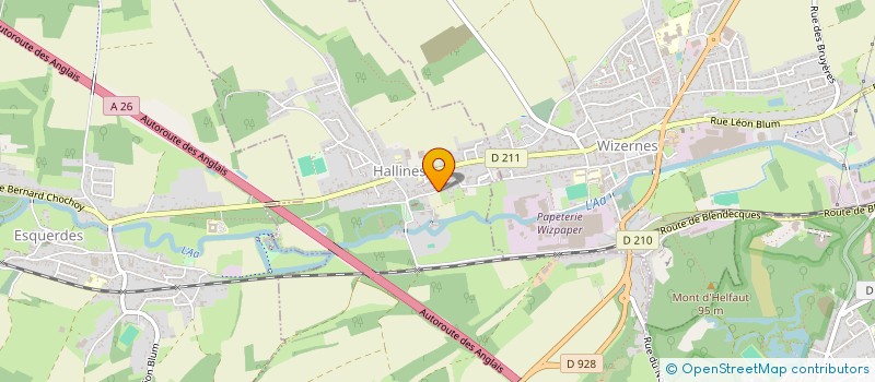 localisation de l'entreprise MCS  HALLINES