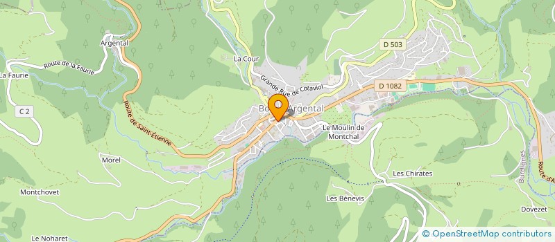 localisation de l'entreprise MCS  BOURG-ARGENTAL