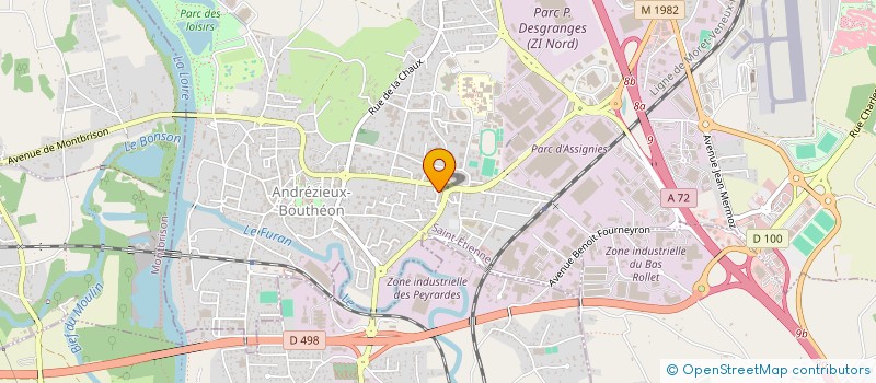 localisation de l'entreprise MCS  ANDREZIEUX-BOUTHEON