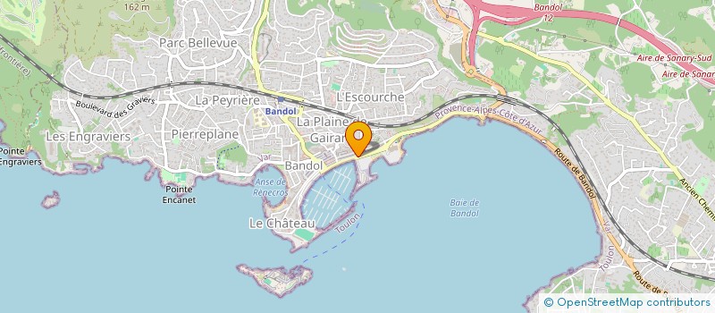localisation de l'entreprise MCS BANDOL L'EFFRONTEE à BANDOL