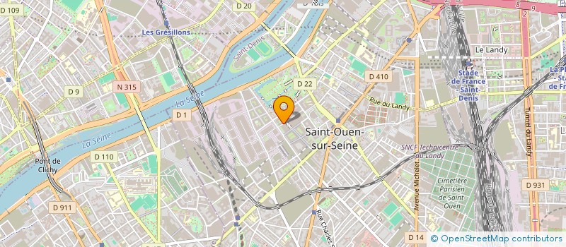 localisation de l'entreprise MCS CONSEIL à SAINT-OUEN-SUR-SEINE