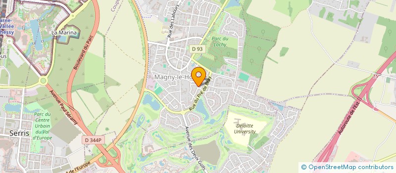 localisation de l'entreprise MCS FITNESS DANCE  MAGNY-LE-HONGRE