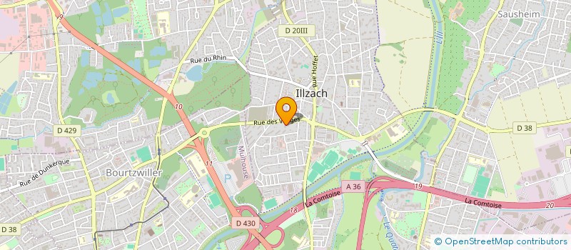 localisation de l'entreprise MCS LAMALOU  ILLZACH