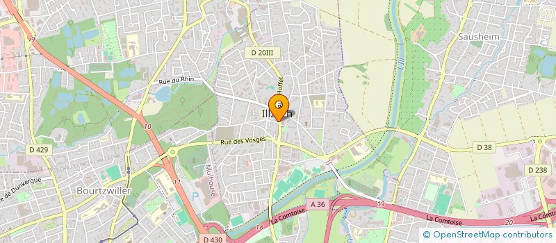 localisation de l'entreprise MCS PATRIMOINE  ILLZACH