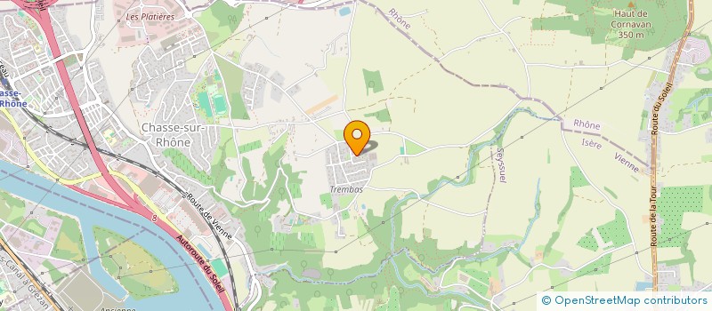 localisation de l'entreprise MCS PATRIMOINE  CHASSE-SUR-RHONE