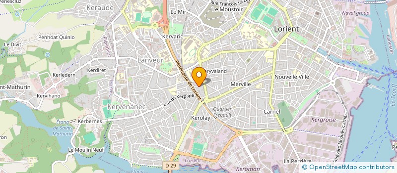 localisation de l'entreprise MCS QUIMPER à LORIENT