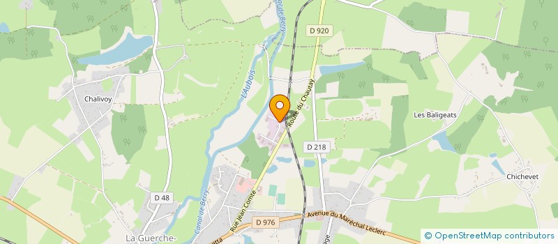 localisation de l'entreprise MCSA-CELERC à LA GUERCHE-SUR-L'AUBOIS