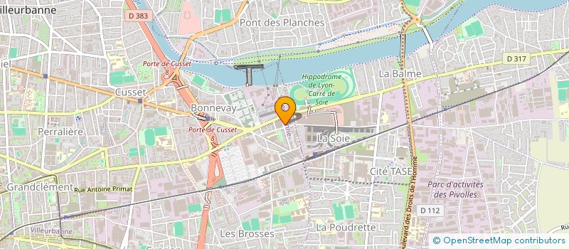 localisation de l'entreprise MCSM SOINS INFIRMIERS  VILLEURBANNE