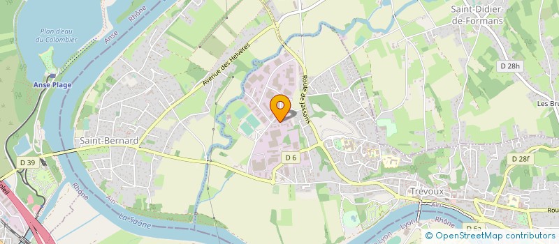 localisation de l'entreprise MCT à TREVOUX