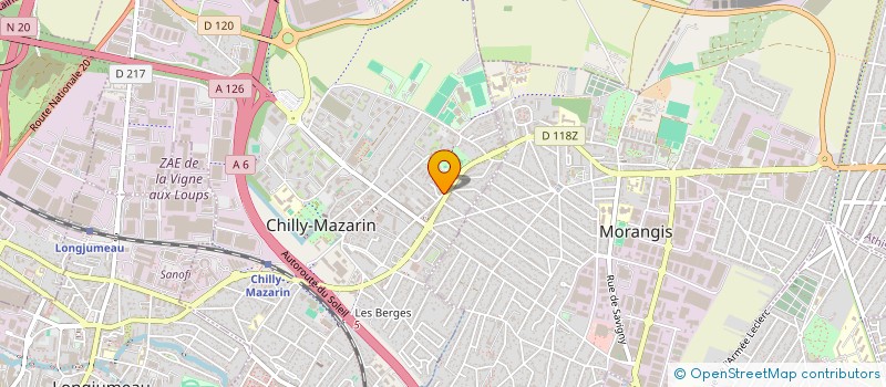 localisation de l'entreprise MCT CONVOYAGE à CHILLY-MAZARIN