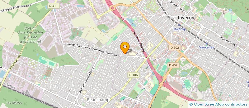 localisation de l'entreprise MCT DEV  TAVERNY