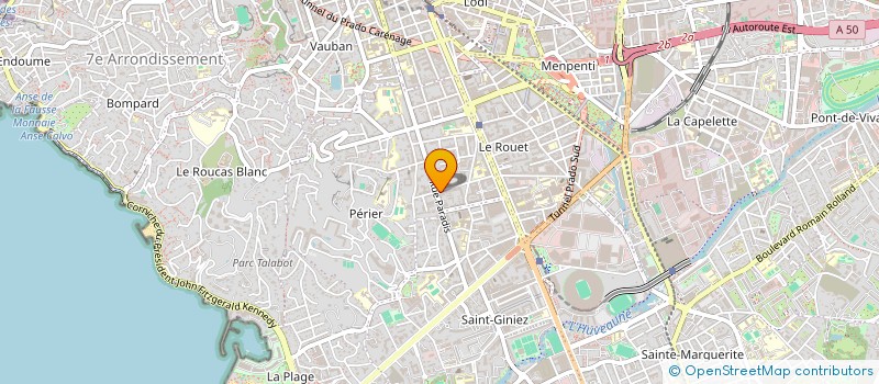 localisation de l'entreprise MCT MANAGEMENT  MARSEILLE