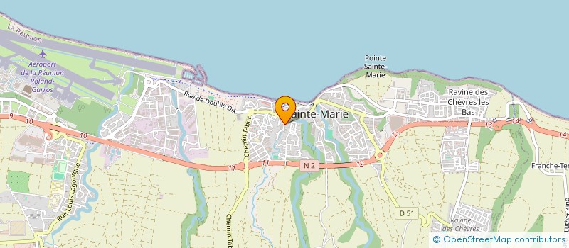 localisation de l'entreprise MCT SARL à SAINTE-MARIE