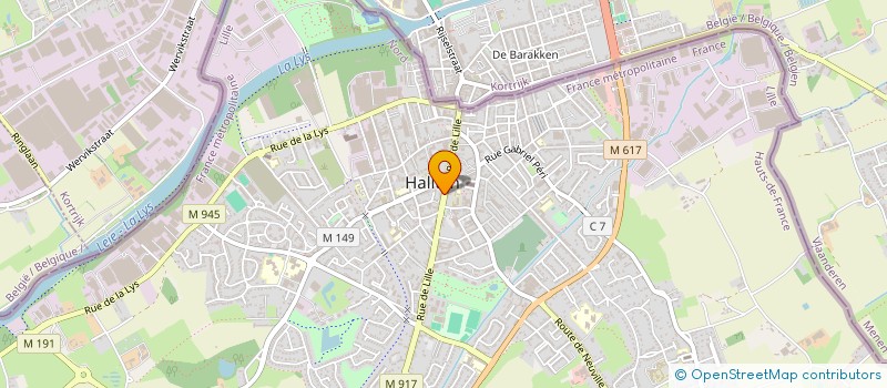 localisation de l'entreprise MCTG COIFFEUR CREATION  HALLUIN