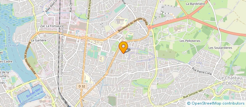 localisation de l'entreprise MCTI OUEST  LES SABLES D'OLONNE