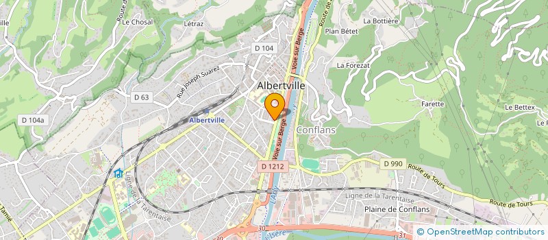 localisation de l'entreprise MCTM  ALBERTVILLE